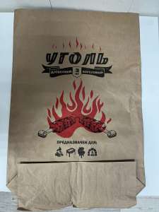 Пакет бумажный 58*40*13 "Уголь 3 кг" 1/100